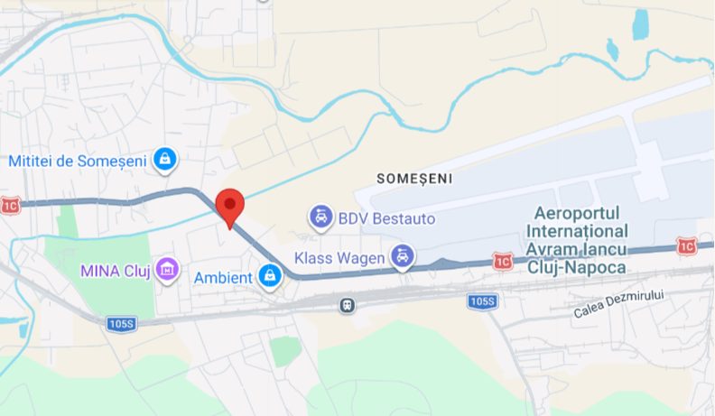 Intrarea în curtea parcului auto